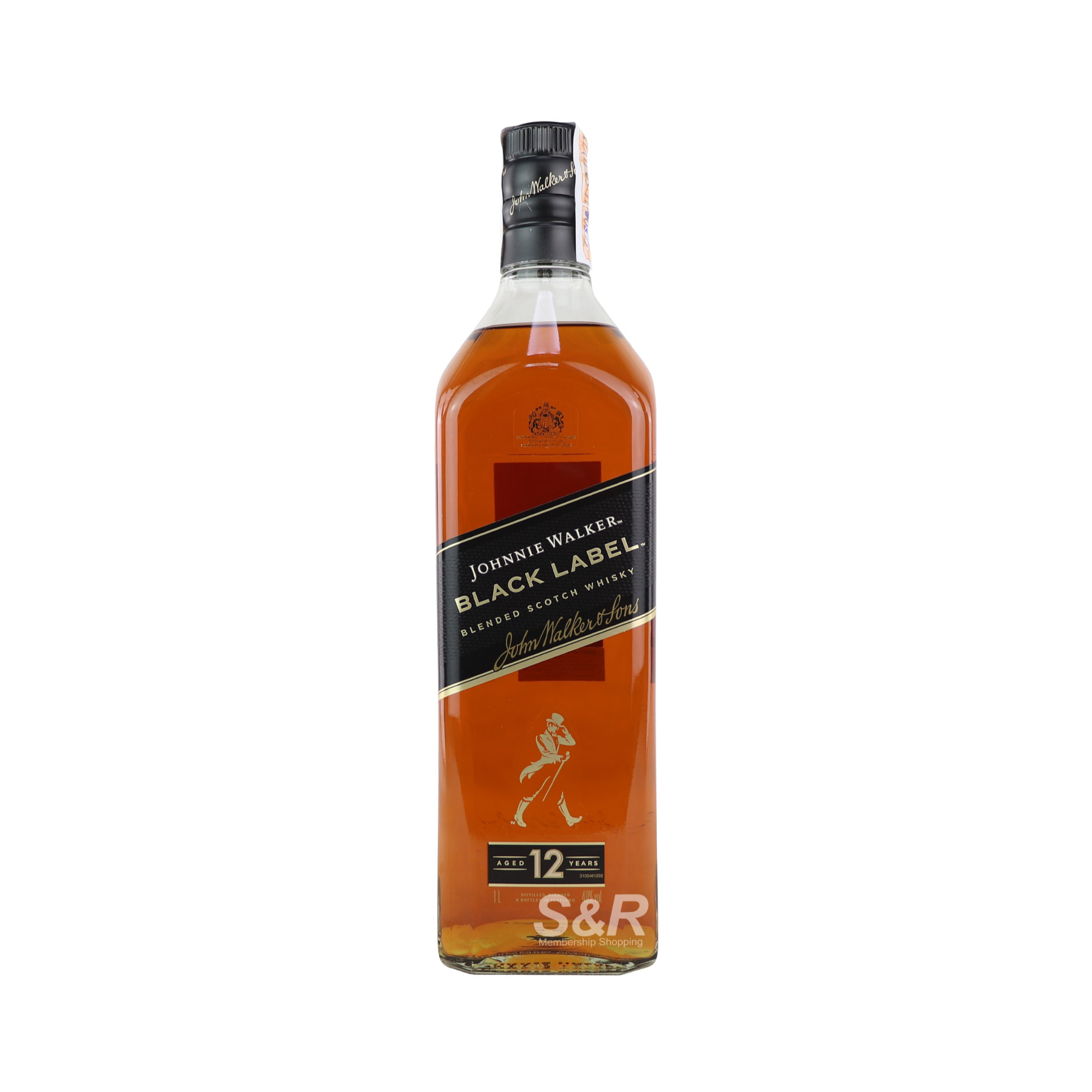 Johnnie Walker Black Label Blended Scotch Whisky Value Pack 1L